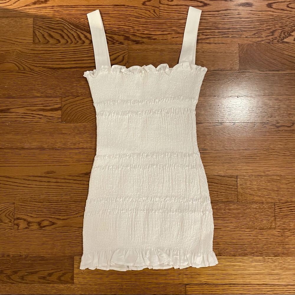 Capulet mini white smock dress size M